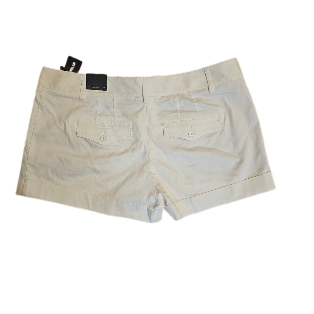 Express Women's White Shorts, Sz 14 - Picture 2 of 3